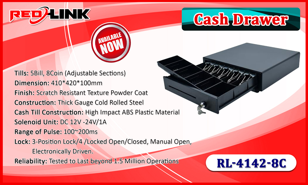 RL-4142-8C BARCODE SCANNER, PRINTER, DISPLAY redlink Sri lanka