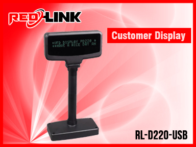 RL-D220-USB BARCODE SCANNER, PRINTER, DISPLAY redlink Sri lanka