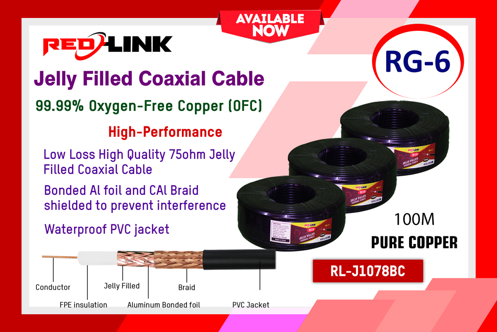 RL-J1078BC JELLY FILLED COAXIAL CABLE redlink Sri lanka