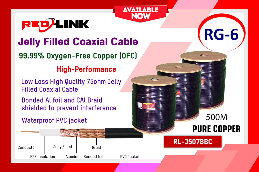 RL-J5078BC JELLY FILLED COAXIAL CABLE redlink Sri lanka