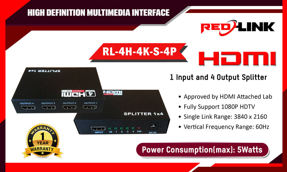 RL-4H-4K-S-4P RL-HDMI redlink Sri lanka