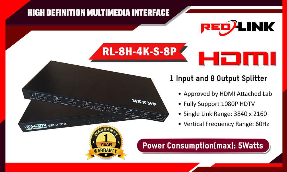 RL-8H-4K-S-8P RL-HDMI redlink Sri lanka