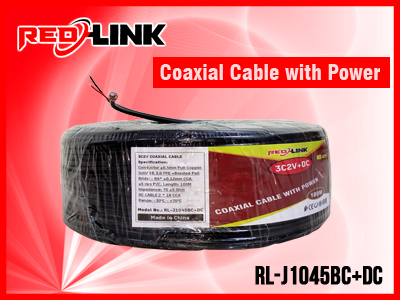 RL-J1045BC+DC Coaxial Cable with Power redlink Sri lanka