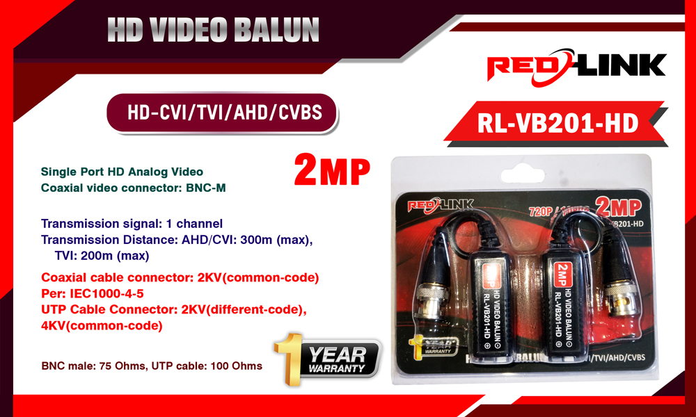 RL-VB201-HD HD Video Balun redlink Sri lanka